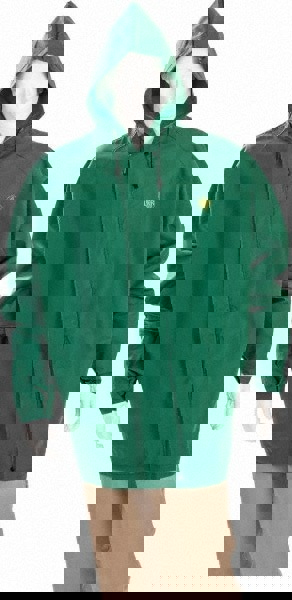 Rain Jacket: Size 3X-Large, Green, Nylon & Polyvinylchloride